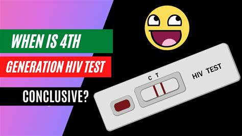 An HIV antibody test should be conducted 2 to 8 weeks after possible exposure to the. . 4th generation hiv test conclusive at 5 weeks